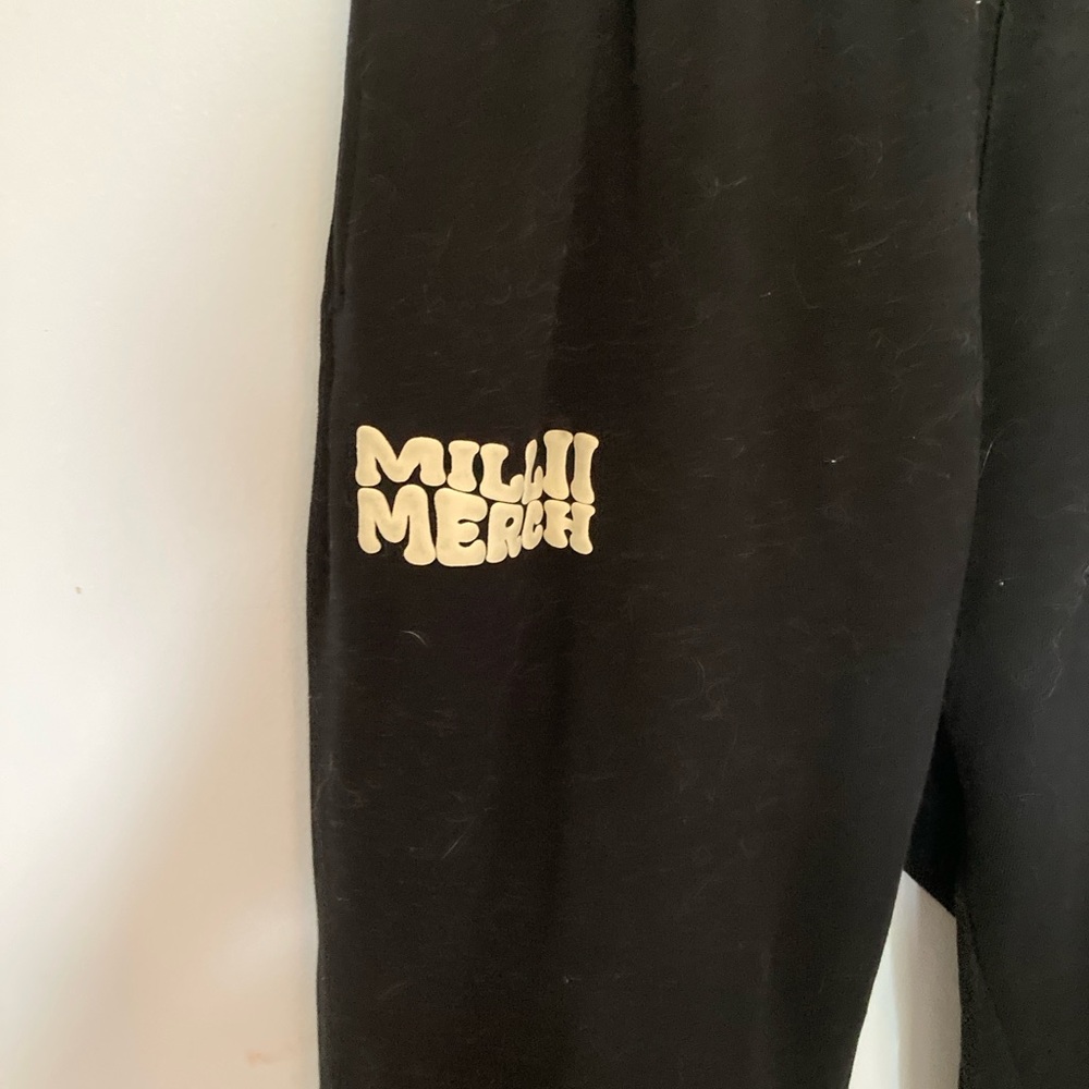 Milli merch mens elastic waist joggers. Size M. Great condition black - Picture 4 of 5